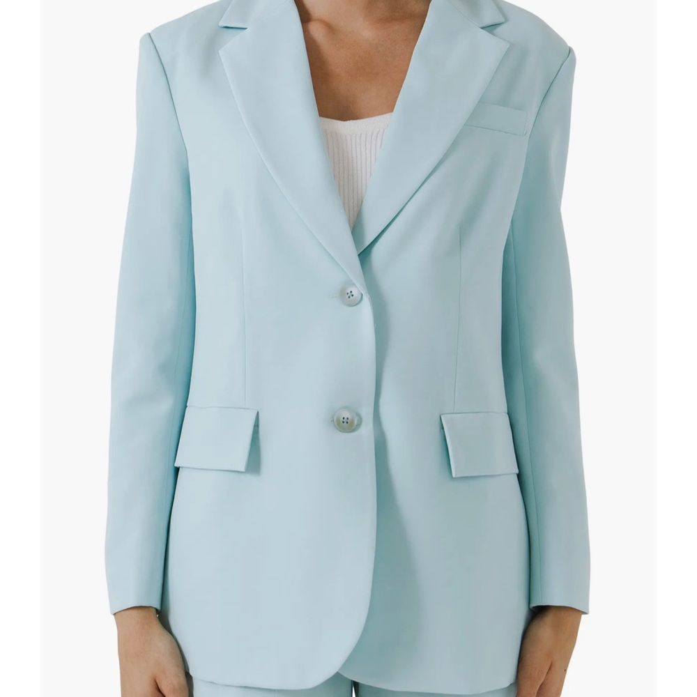 Endless Rose Sky Blue Blazer L - NWT